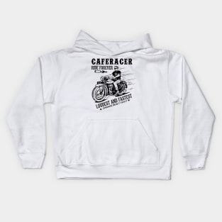 Caferacer ride forever Loudest and fastest garage built 1997 Kids Hoodie